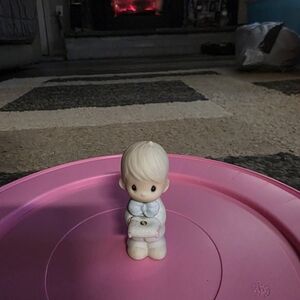 Precious Moments Figurine with Pink and White Accents